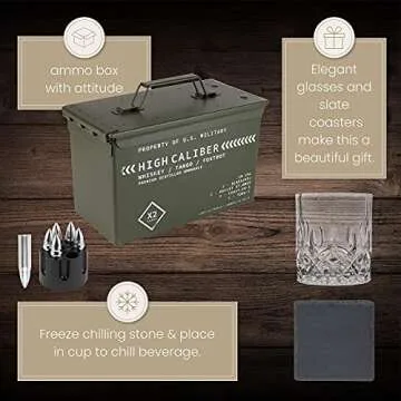 Titan LSO Tactical Box Whiskey Set for Enthusiasts