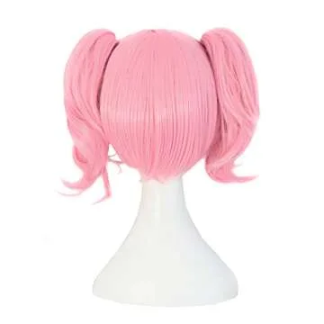 MapofBeauty Pink 35 cm Lolita Anime Cosplay Wig - Sweet Style