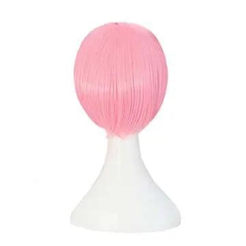 MapofBeauty 35 cm Pink Anime Cosplay Wig Adjustable Cap