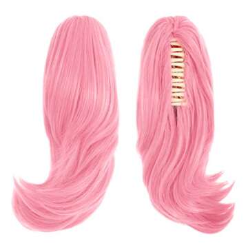 MapofBeauty 35 cm Pink Anime Cosplay Wig Adjustable Cap