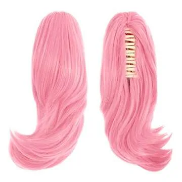 MapofBeauty 35 cm Pink Anime Cosplay Wig Adjustable Cap