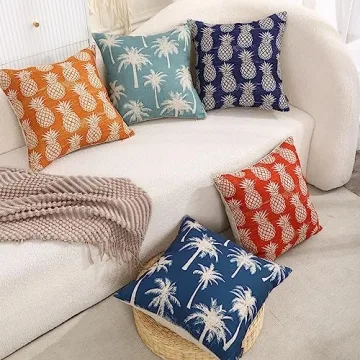 TRENDIN Palm Tree Pillow Covers for Stylish Home Decor