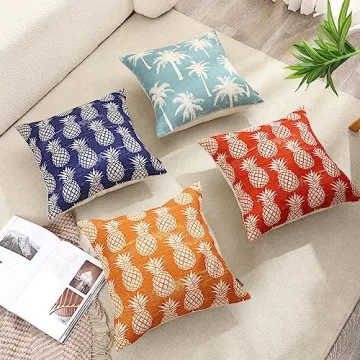 TRENDIN Palm Tree Pillow Covers for Stylish Home Decor