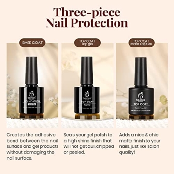 Beetles Gel Top Coat Base Coat Set for Beautiful Nails