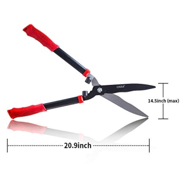 OARA Garden Hedge Shears for Precision Trimming and Comfort