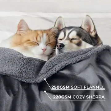Waterproof Pet Blanket for Dogs and Cats, 85" x 57"