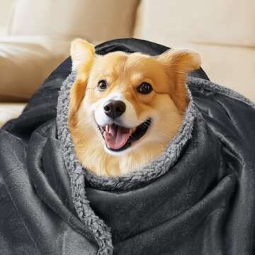 Waterproof Pet Blanket for Dogs and Cats, 85" x 57"