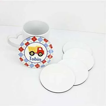 Customizable MDF Coaster Set for Sublimation Printing 10 Pcs