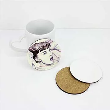 Customizable MDF Coaster Set for Sublimation Printing 10 Pcs