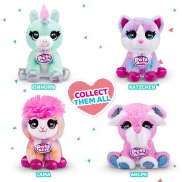 Pets Alive Pet Shop Surprise Unicorn Toys by ZURU - Interactive with Electronic 'Speak & Repeat' Animal Playset Unicorn Gifts for Girls and Kids (Series 2)