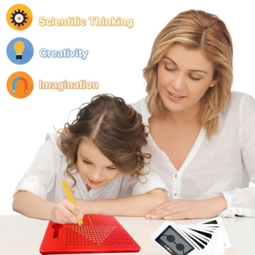 Portable Magnetic Drawing Board for Kids Aged 4-8