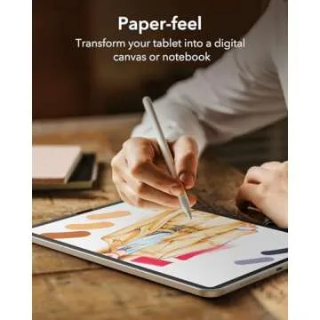 ESR Paper-Feel Screen Protector for iPad Air 5/iPad Air 4 (2022/2020, 10.9 Inch), and iPad Pro 11 (2022/2021/2020), Write and Draw Like on Paper, Face ID and Pencil Compatible, Matte Polymer, 2 Pack