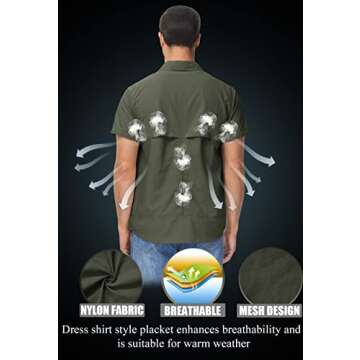 TACVASEN Tactical Battle Ripstop Long Sleeve Shirt - Men's Outdoor Gear