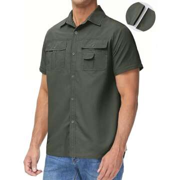 TACVASEN Tactical Battle Ripstop Long Sleeve Shirt for Men