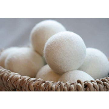 Natural Wool Dryer Balls - Reusable XL Size Eco-friendly Fabric Softener
