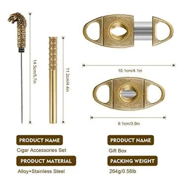 Scotte V-Cut Cigar Cutter Set - Luxury and Precision