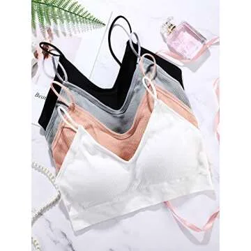 4-Piece Seamless Bralette Set - Comfortable Sleeping Bra