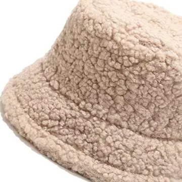 Stylish Winter Fuzzy Bucket Hat - Warm & Comfortable