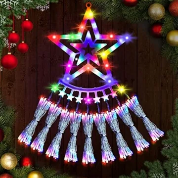 350 LED Christmas Star Lights for Festive Decor