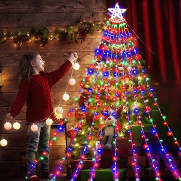 350 LED Christmas Star Lights for Festive Decor