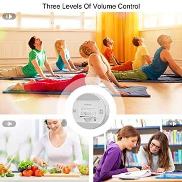 AVINIA Digital Kitchen Timers, Visual timers Large LED Display Magnetic Countdown Countup Timer for Classroom Cooking Fitness Baking Studying Teaching, Easy for Kids and Seniors White