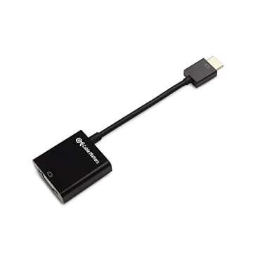 Cable Matters Unidirectional HDMI to VGA Adapter, VGA to HDMI Converter, Black
