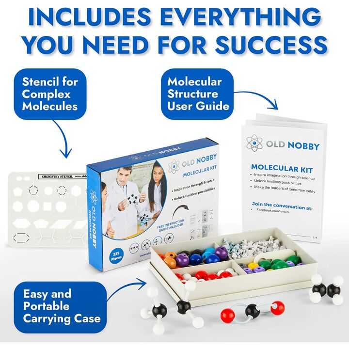 Organic Chemistry Model Kit - 239 pcs for Students