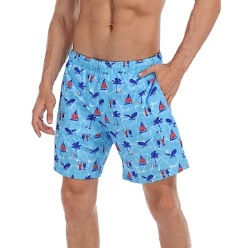 LRD Men's Swim Trunks with Compression Liner Active Wear