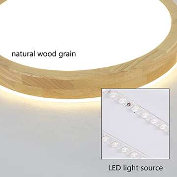 Vikaey Modern LED Ceiling Light for Stylish Home Decor