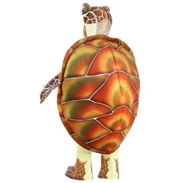 Sea Turtle Costume for Toddlers, Hooded Ocean Creature Halloween Jumpsuit