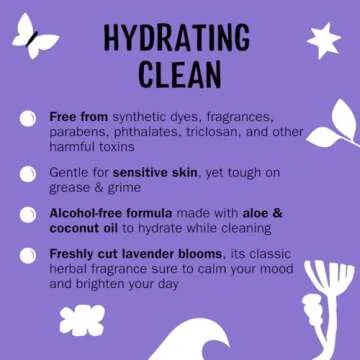 Molly's Suds Foaming Hand Soap - Made with Aloe and Coconut Oil | Moisturizing Hand Wash | Clean Ingredients, Infused with Essential Oils | Lavender - 8.25 Oz (Pack of 3)