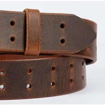 Amish Made Heavy Duty 1-1/2" Leather Belt for Holsters