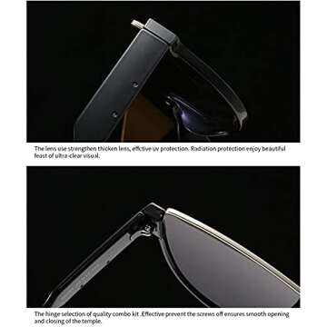 Stylish MINCL Oversized Sunglasses for All Occasions