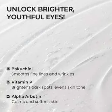 [SKIN&LAB] Bakuchiol Eye Serum with Caffeine, Roll-on Korean Under Eye Serum, Anti-Aging Wrinkle Care for Fine Lines, vegan, cruelty-free, 0.5 fl. Oz
