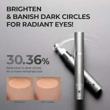 [SKIN&LAB] Bakuchiol Eye Serum with Caffeine, Roll-on Korean Under Eye Serum, Anti-Aging Wrinkle Care for Fine Lines, vegan, cruelty-free, 0.5 fl. Oz