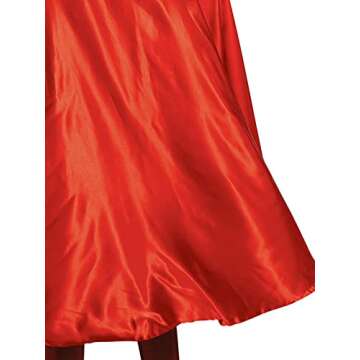 Rubie's Costume Deluxe Adult Cape with Embroidered Superman Logo, Red, One Size