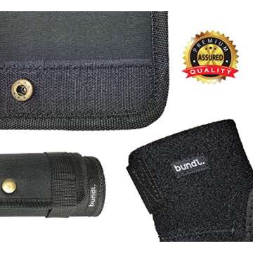 Dog Lift Harness Bundled with Rear Leg Brace Support Wraps - Veterinarian Approved Pet Rehabilitation - Help Restore Mobility and Balance for ACL Injuries Arthritis and Disabilities by bundl - Large