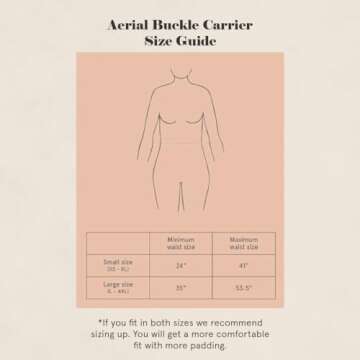 WildBird - Aerial Carrier - 7 to 45 lbs - for Moms, Dads & Caregivers - 100% Natural European Linen Fibers - Versatile & Adjustable - Small Size - Acadian Fabric