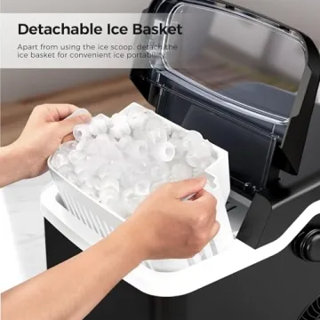 Kismile Countertop Ice Maker 28Lbs/Day Portable