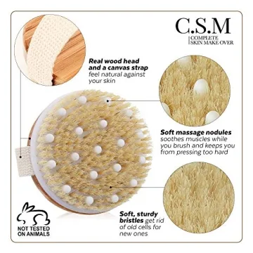 CSM Dry Body Brush for Exfoliation and Skin Renewal