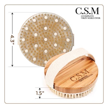 CSM Dry Body Brush for Exfoliation and Skin Renewal