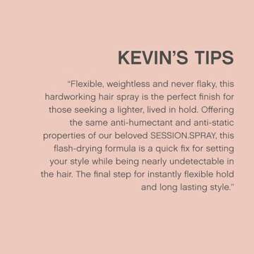 KEVIN.MURPHY SESSION.SPRAY FLEX - Flexible Finishing Hair Spray - For All Hair Types - Lightweight Hold - Humidity Resistant Hair Care - 337 mL / 11.4 fl oz