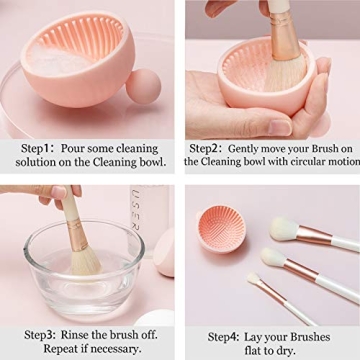 Pubcontti Asion Brush Cleaning Pad for Easy Makeup Cleaning