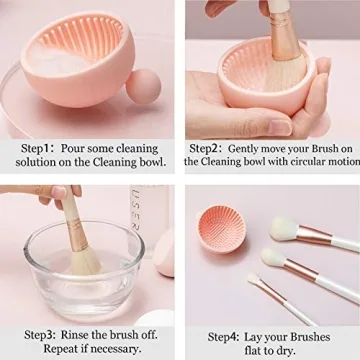 Pubcontti Asion Brush Cleaning Pad for Easy Makeup Cleaning