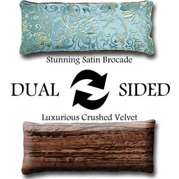 Candi Andi Handmade Luxe Serenity Eye Pillow - All-Natural Flaxseed & Lavender Scented – Weighted Eye Mask for Yoga, Meditation, Hot & Cold Therapy - Blue Lagoon - TEPL-BL