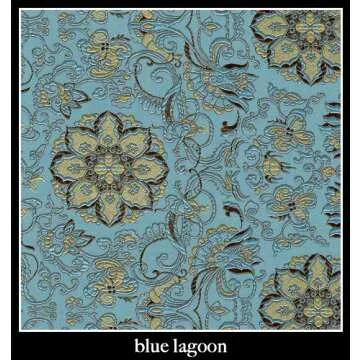 Candi Andi Handmade Luxe Serenity Eye Pillow - All-Natural Flaxseed & Lavender Scented – Weighted Eye Mask for Yoga, Meditation, Hot & Cold Therapy - Blue Lagoon - TEPL-BL