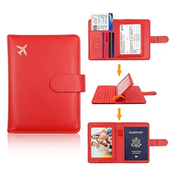 Melsbrinna RFID Passport Holder Stylish Travel Wallet