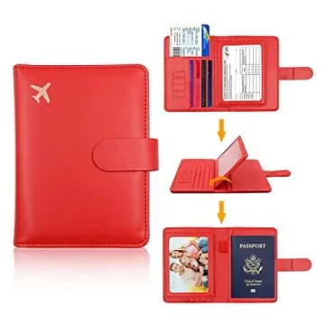 Melsbrinna RFID Passport Holder Stylish Travel Wallet