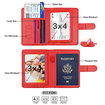 Melsbrinna RFID Passport Holder Stylish Travel Wallet