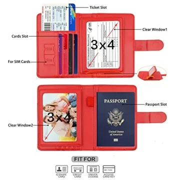 Melsbrinna RFID Passport Holder Stylish Travel Wallet